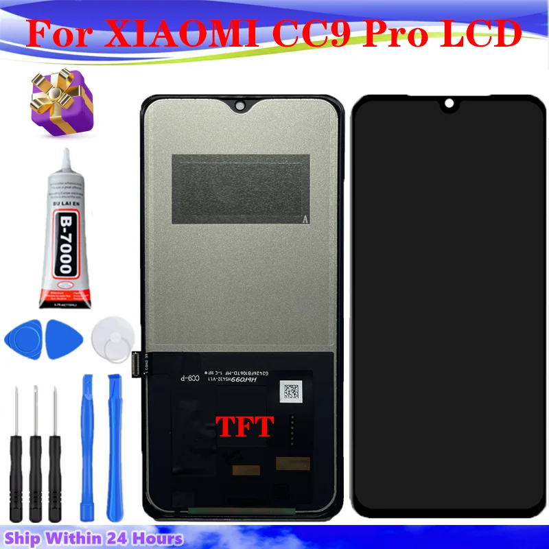 AMOLED/TFT для Xiaomi CC9 Pro Дисплей Сенсорный ЖК-экран MI Note 10 Запасные части ЖК-экрана