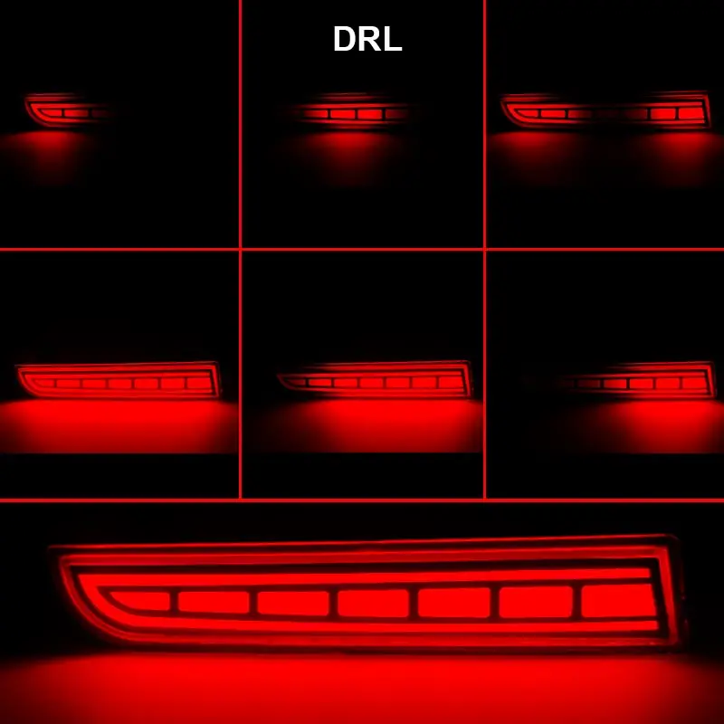 Лампа для заднего бампера 3 в 1 светодиодная лампа тормоза указателя поворота