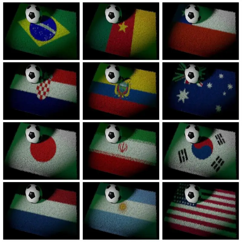 

GATYZTORY Modern Painting By Numbers Diy Gift Football National Flag Drawing On Numbers Home Decors For Adults Artwork Handmade