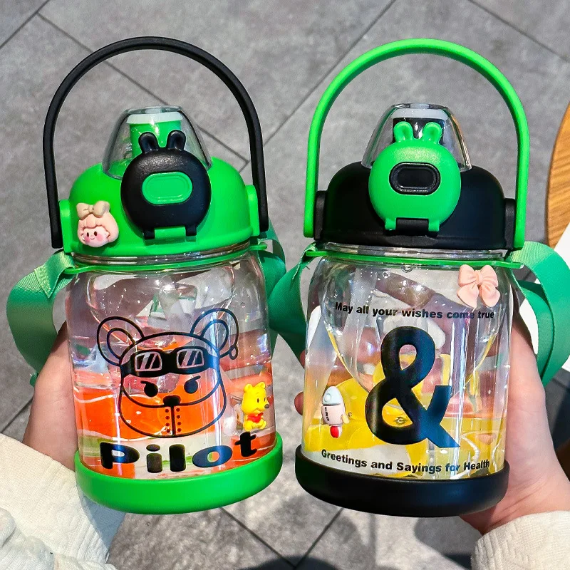 

Rabbit Year Water Cup Girls Plastic Large-capacity Cup Ins Wind Portable Student Net Red Cute Big Belly Cup Water Bottle