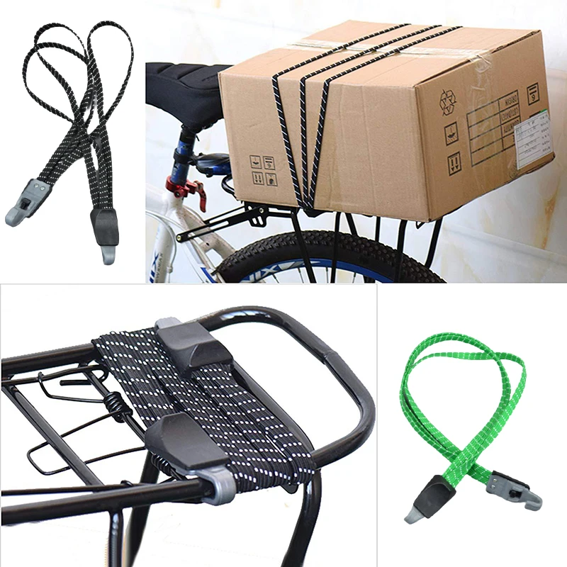 

MTB Bike Luggage Carrier Retractable Elastic Band Bicycle Cargo Racks Tied Rubber Straps Rope/Suitcase Band With Plastic Hooks