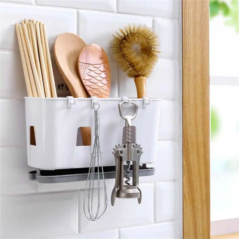 

Tableware Rack Wall Mounted Keep The Interior Dry And Clean Strong Load-bearing Capacity Chopstick Basket Storage Rack