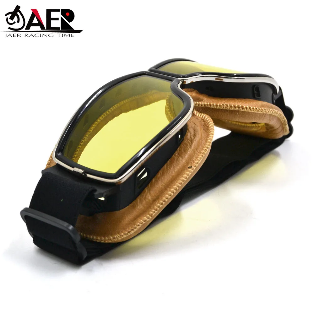 Мотоциклетные очки винтажные байкерские для шлема скутера лыжного спорта