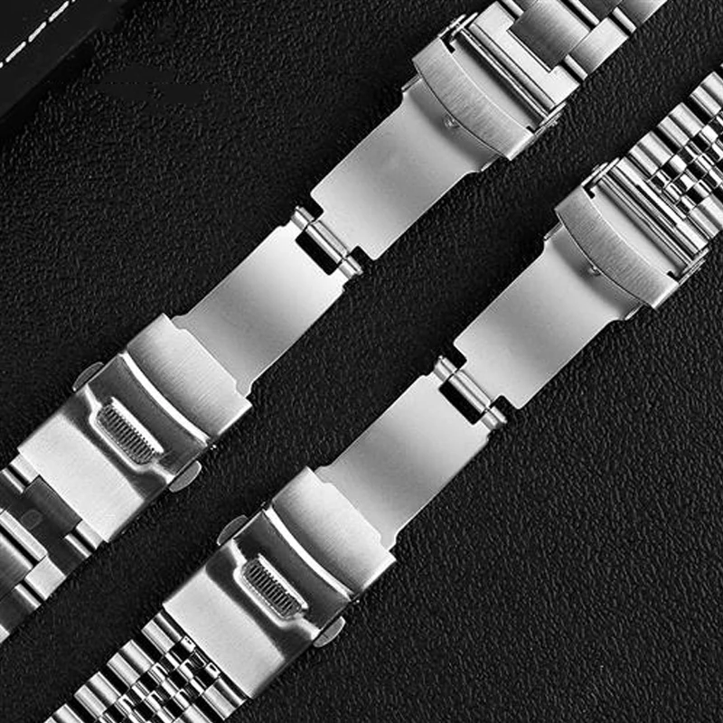 Фото Ремешок для часов Casio Duro MDV107-1A MDV106-1A из нержавеющей стали, сменные аксессуары, 3 вида металлических мужских ремешков для дайвинга, 22 мм №2