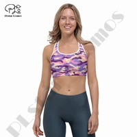 plstar cosmos newest 3dprint camouflage yoga sport bra with chest pad cup fitness gym cozy unique womenvest running hot top q 1