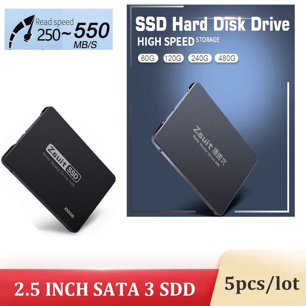 

Wholesale Ssd 5pcs Internal Solid State Drive Disk 2.5 SSD Computer High Speed Ssd 128GB Hard Drive Disk Ssd SATA3 Free Shipp