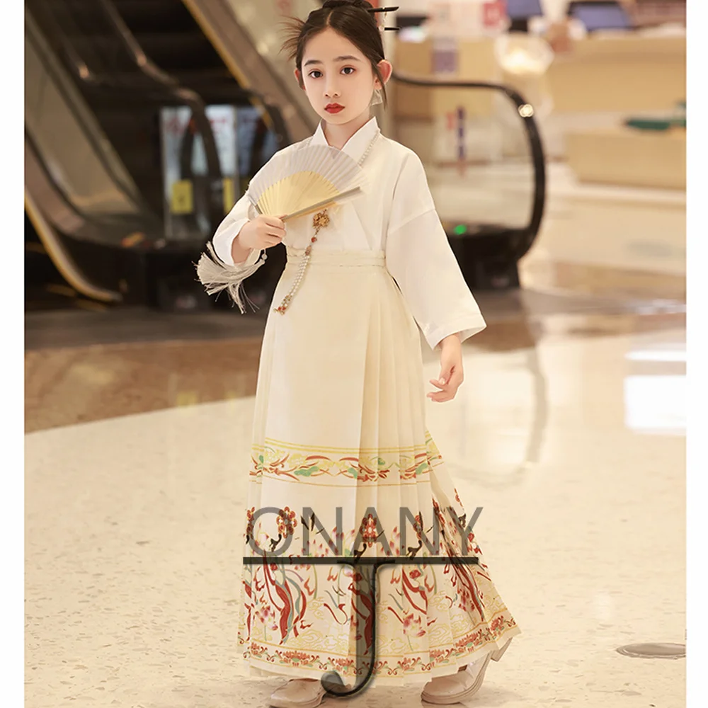 

JONANY Pastrol Flower Girl Dress Customised Long Sleeves Pleated Party Prom Pageant Vestido Little Girl First Communion Ceremony