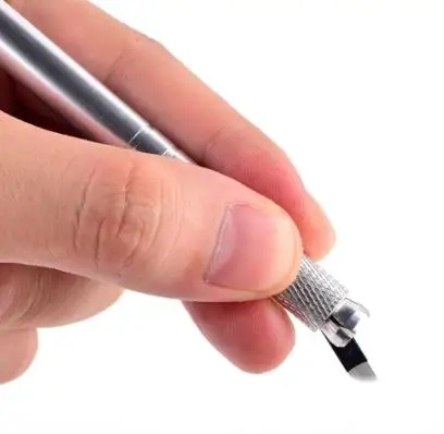 

500 шт. 0,15 мм микроблейдинг нано иглы для татуировок ручка для ручной вышивки Перманентный Макияж для губ бровей Профессиональные Товары для татуировок