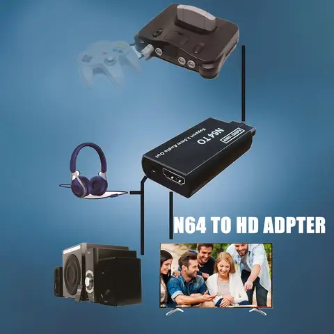 Видеоадаптер для консоли Gamecube N64 в HDMI-совместимый адаптер конвертер кабель для N64/SNES/NGC