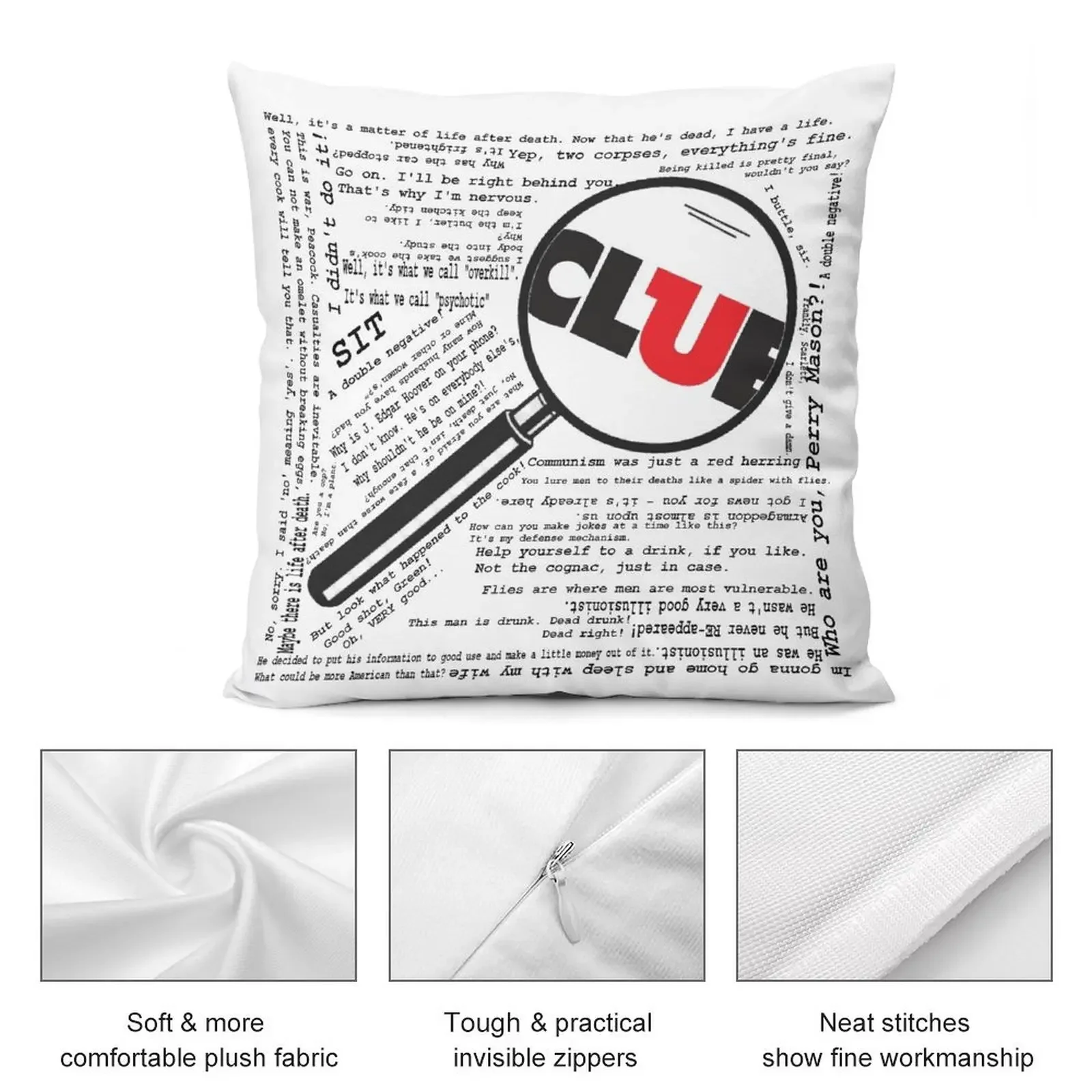 Наволочка Clue Qoutes полиэстер