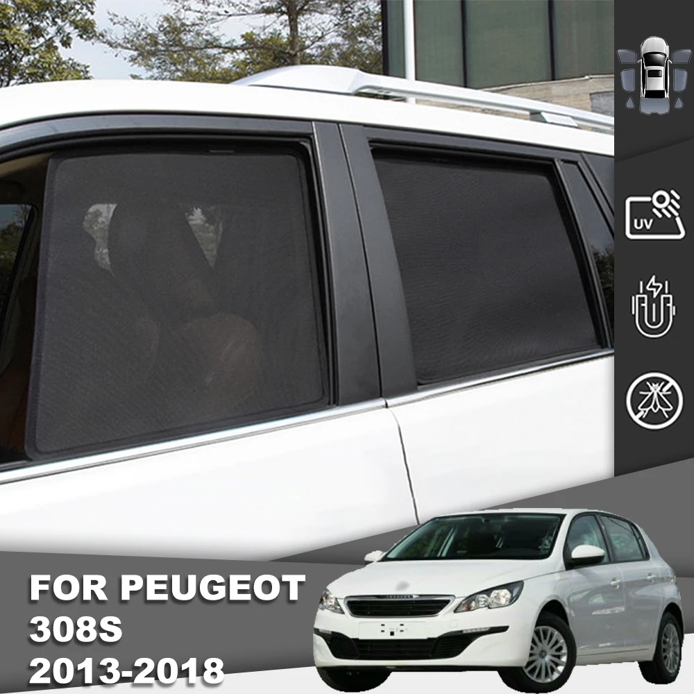 

Для Peugeot 308 II хэтчбек 2013-2021 магнитный автомобильный солнцезащитный козырек передняя рамка лобового стекла занавеска заднее боковое окно сол...