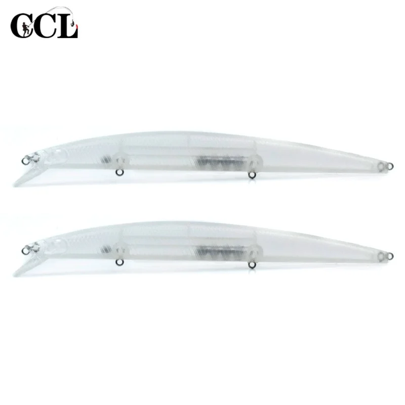 

CCLTBA 5pcs/lot 18.5cm 20g Unpainted Big Game Minnow Floating Hard Plastic Blank Fishing Lures Wobbler Jerk Tackle