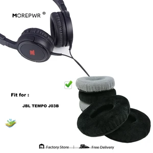 Morepwr New Upgrade Replacement Ear Pads for JBL TEMPO J03B Headset Parts Leather Cushion Velvet Earmuff Sleeve Cover