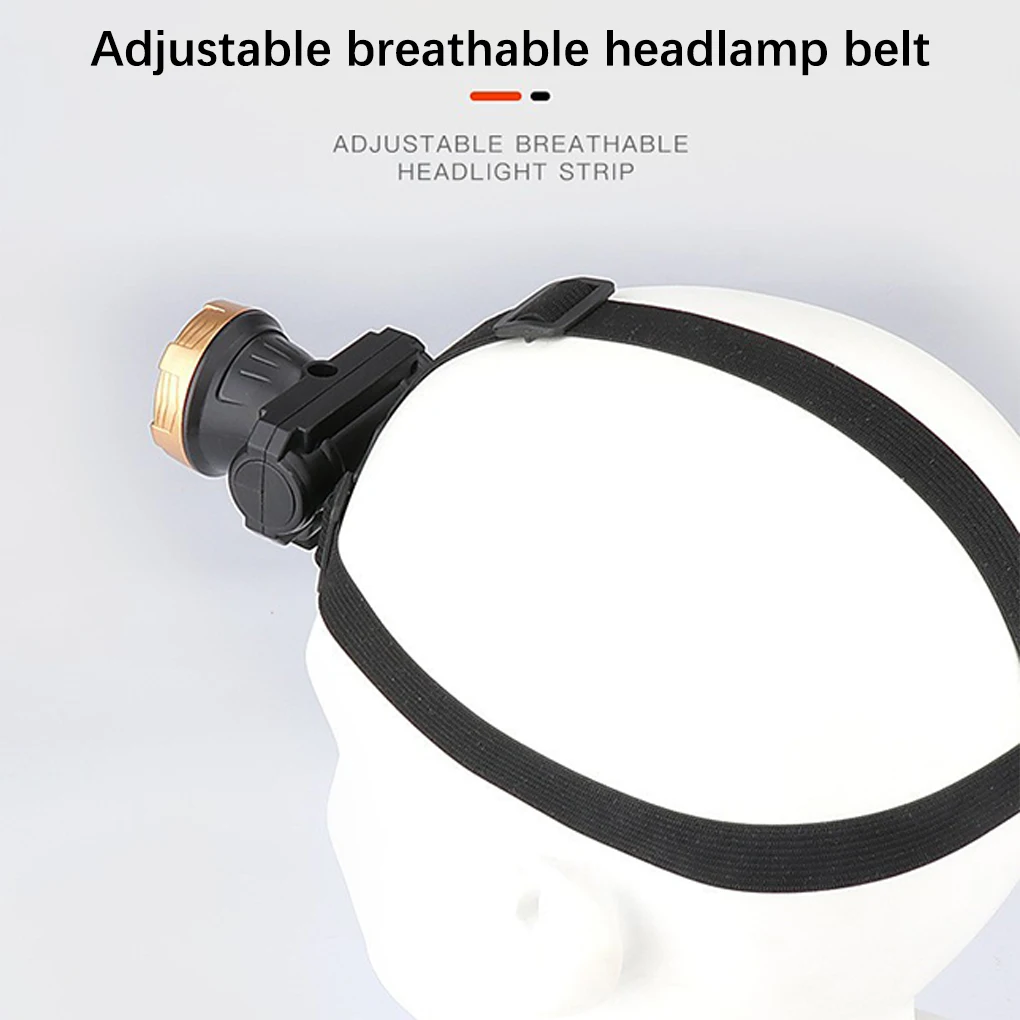 

T62 LED Headlight Outdoor 2 Modes Lamp Mini USB Flashlight Super Bright Head Torch Low Consumption Headlamp Camping
