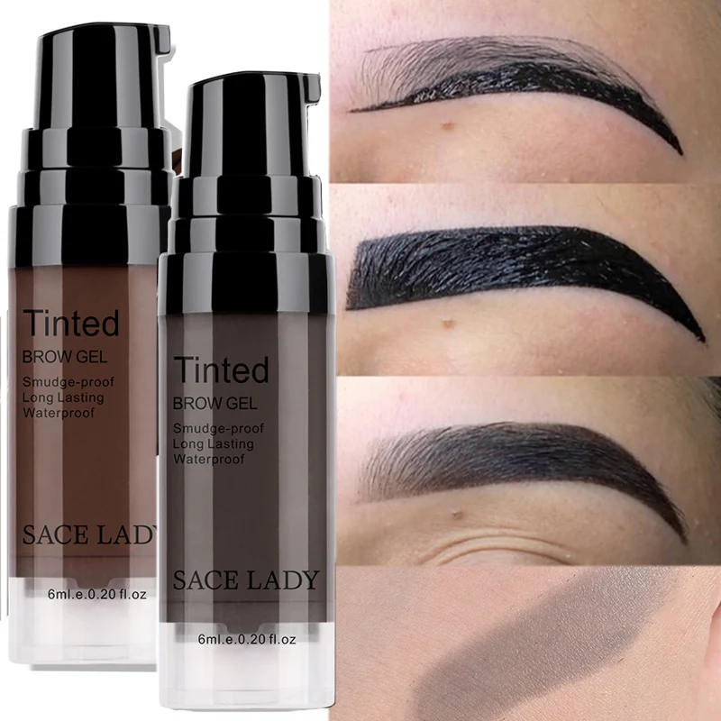

4 Colors Liquid Dyeing Eyebrow Cream Enhancers Quickily Drying Waterproof Lasting Smooth Paint Coverage Natural Brow Tint Makeup
