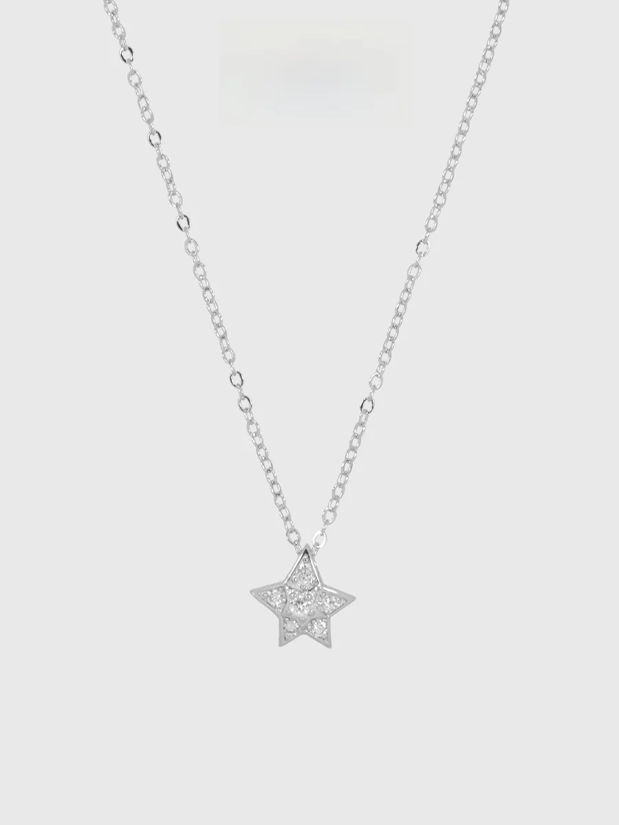 Ожерелье Awe Full of Crystals XINGX для женщин Zhou Xun Song Qian Same Sle as Stars Light Luxury Bright Meteor Five Pointe...