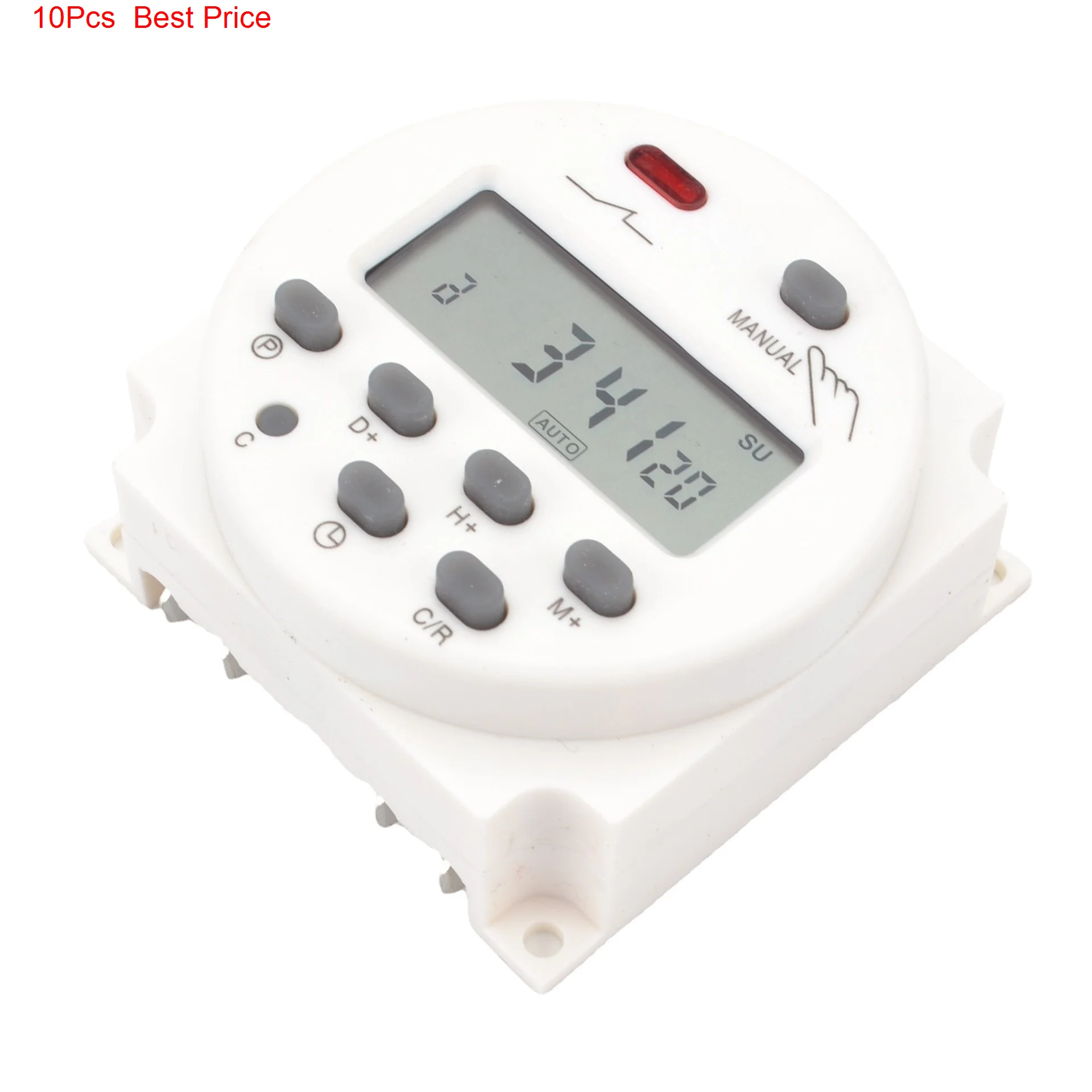 

10Pcs/lot Timer 220V 110V 24V 12V CN101A Digital LCD Power Timer Programmable Time Switch Relay 16A CN101