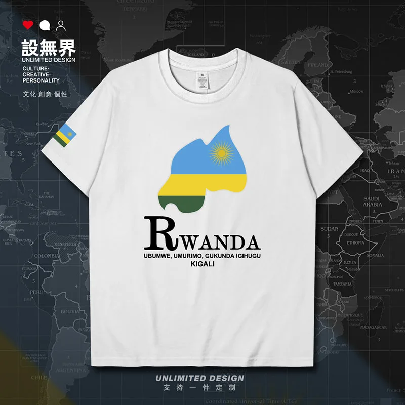 Руанда Rwandan Rwandese RWA Map мужская футболка спортивные залы модные топы повседневная