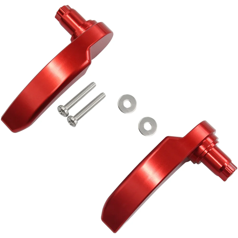 Фото Комплект защелок для седельных сумок Touring Levers, износостойкая отделка для мотоциклов Touring, быстрая установка, для Road Glide, черный цвет №1