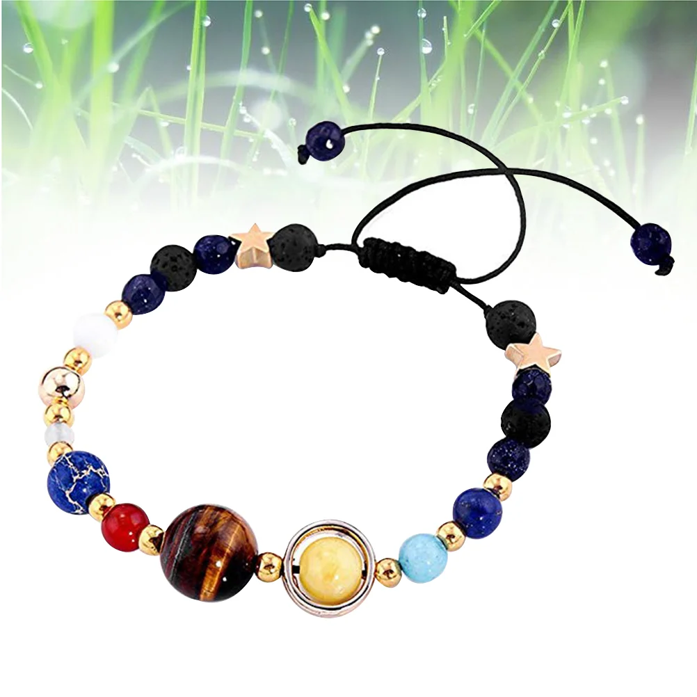 Браслет-подвеска из стерлингового серебра регулируемые бусины натурального