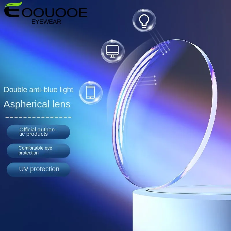 

Prescription Anti Blue Ray Lens 1.56 1.61 1.67 (+8.00~-12.00) Hyperopia Myopia Presbyopia Optical Blue Light Lenses