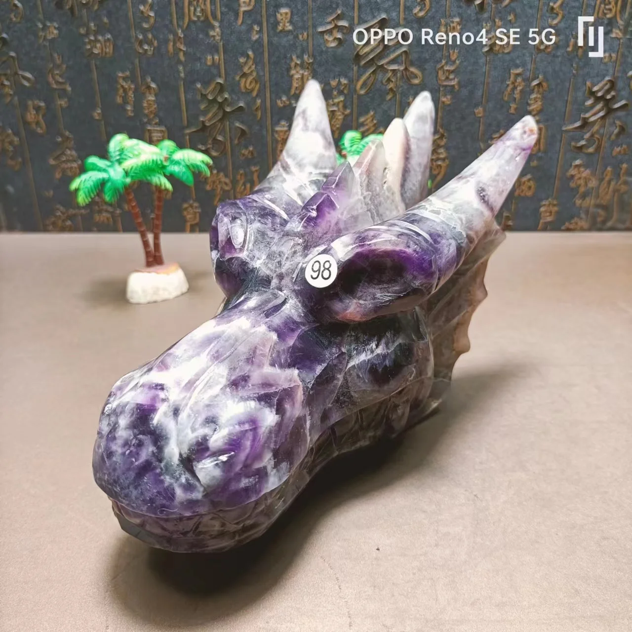 2145 г натуральный кварцевый кристалл энергия мечта аметист резной рейки кран