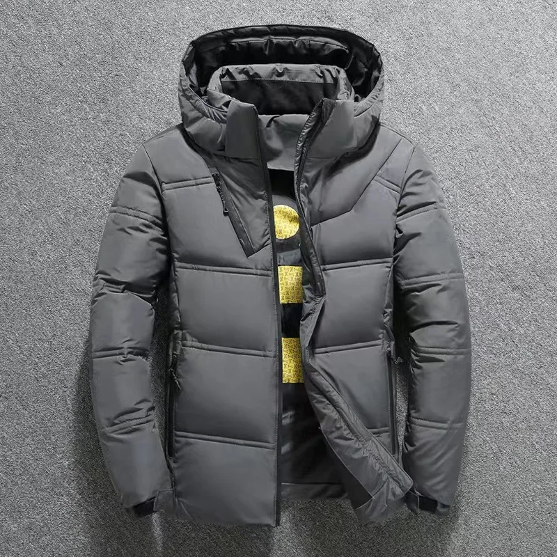 

Outdoor Sports Disassembly Cap Fashion Thick Warm Large Size Winter Men down Jacket Short