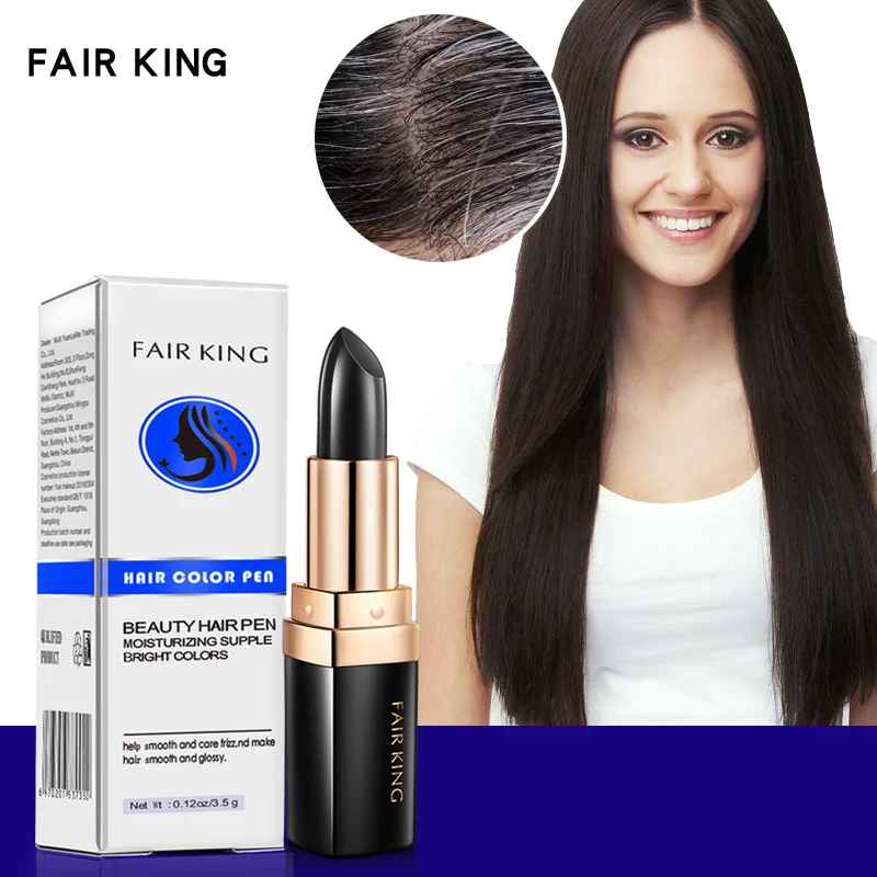 Одноразовая краска для волос мгновенное покрытие корней коричневого цвета