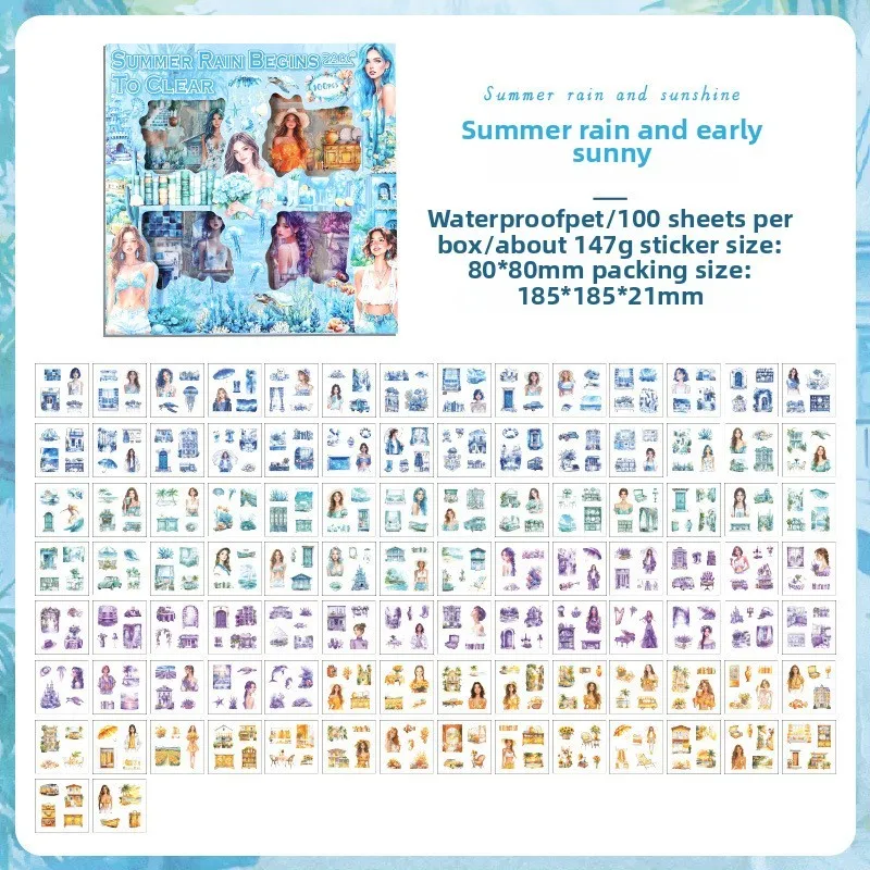 

Journamm наклейки для скрапбукинга винтажные цветы 100 шт