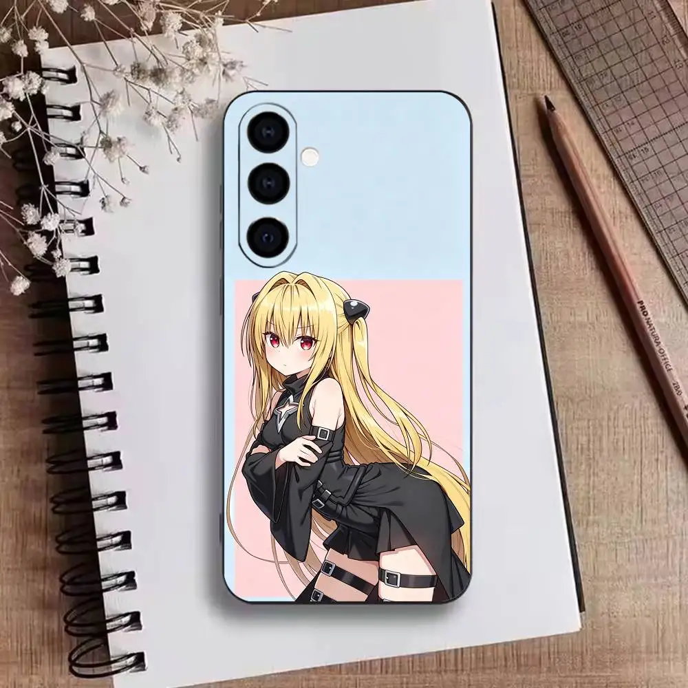 Фото Чехол для телефона Konjiki no Yami To LOVE Ru для Samsung Galaxy A73, A72, A71, A70, A53, A52, A51, мягкий силиконовый черный чехол №4