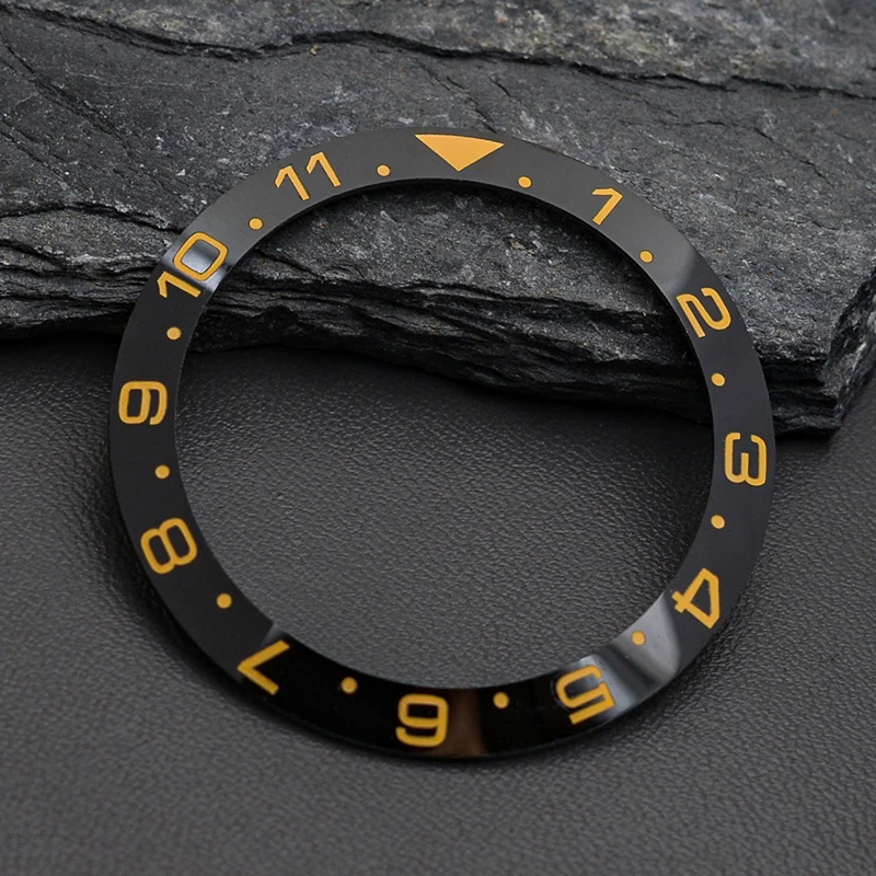 12 Hour Bezel Insert 38mm*30.5mm Multicolour Sloping SKX007 Ceramic Bezel Insert Fit SKX007 SKX009 SRPD Watch Accessories Parts