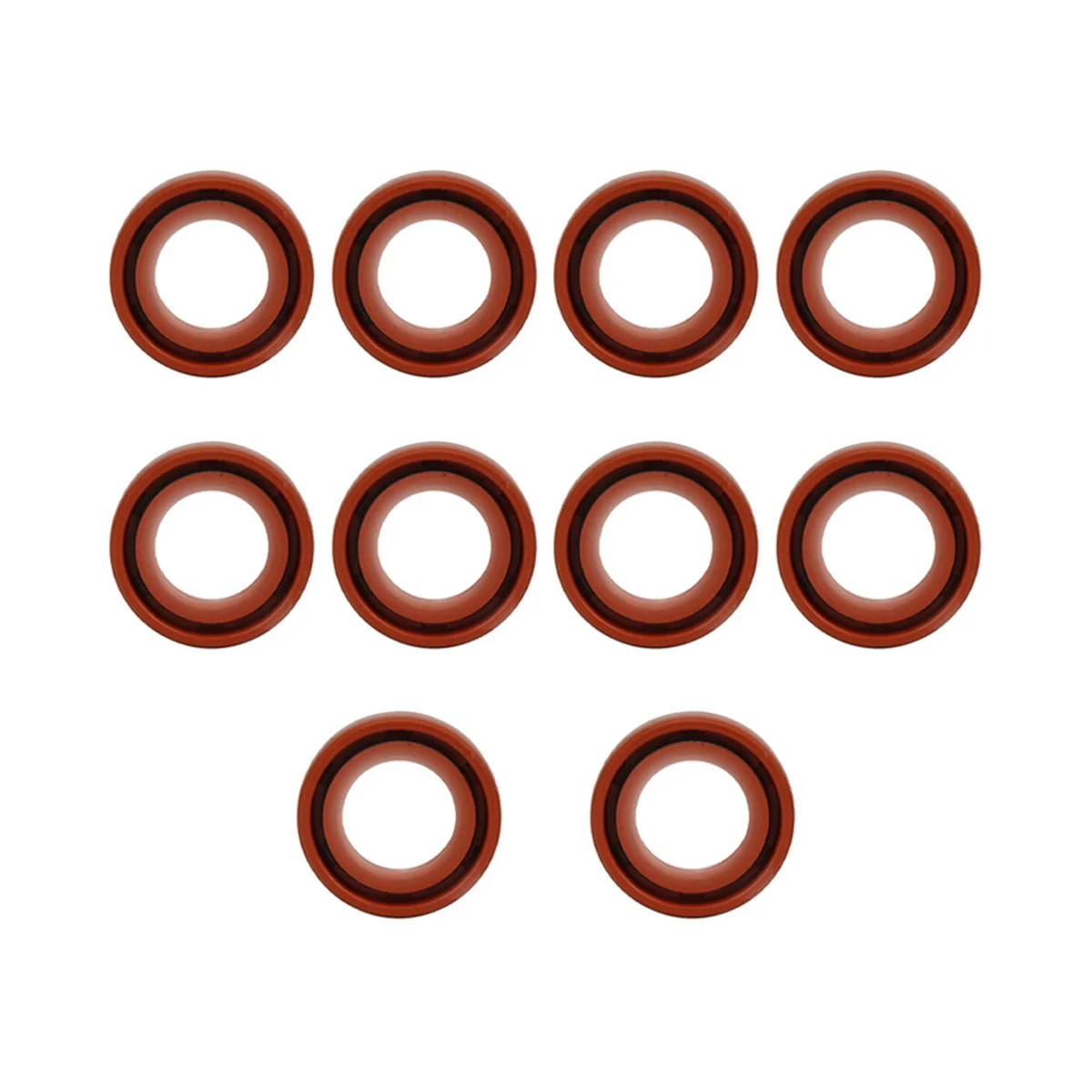 

10-Piece Chainsaw Brown Oil Seal Chain Saw Set is Suitable for MS170 180 Parts Tool Oil Seal Ring