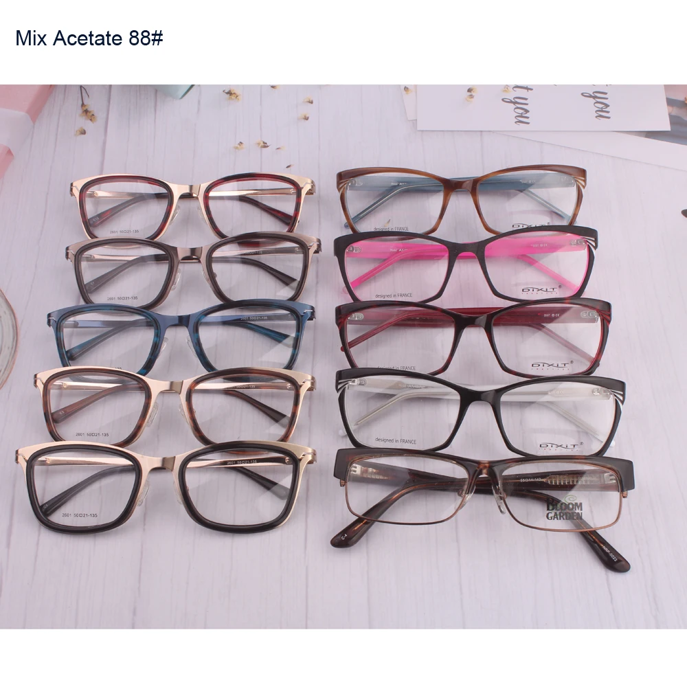 wholesale promotion high quality acetate business glasses women vintage computer butterfly shape round 안경테 очки для зрения gafas