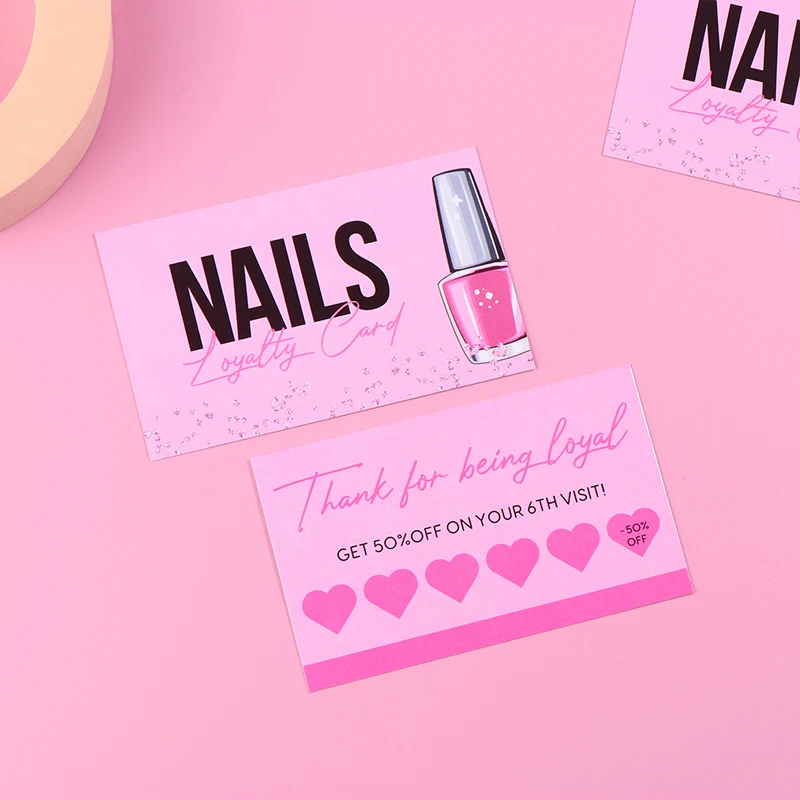 10/50 шт. визитные карточки для дизайна ногтей пресс бумажная карточка доска со