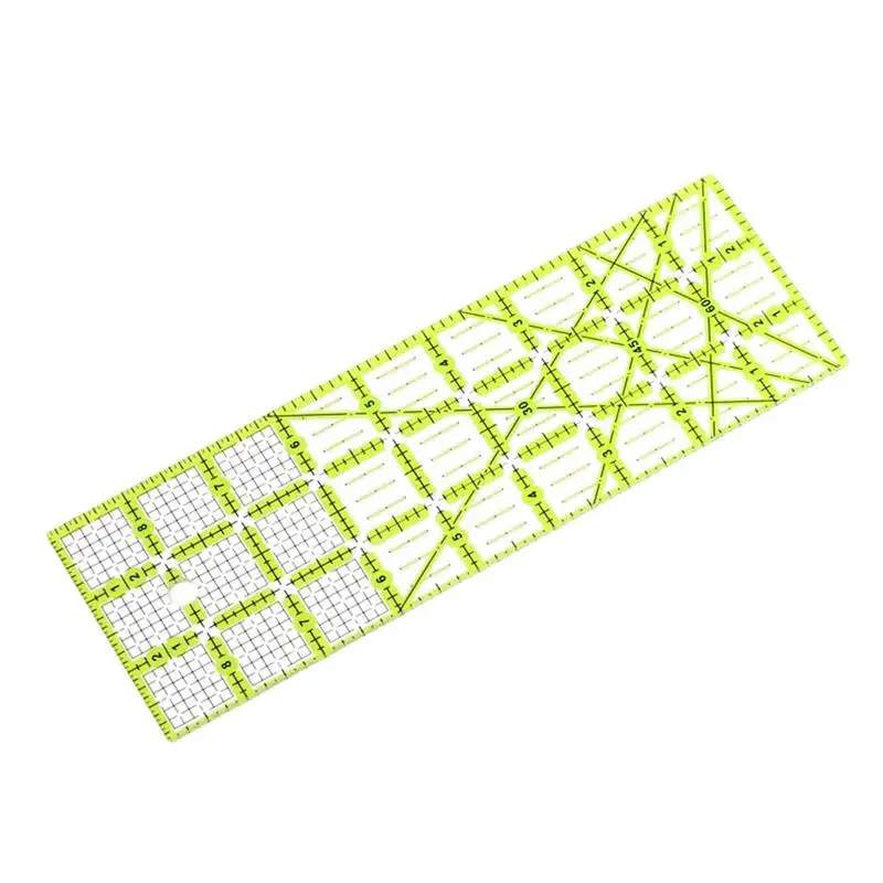 

Non-Slip Hot Hem Ruler For Quilting And Sewing With Clear Grid Lines For Fabric Seams Hems Folds Pleats On Quilt Blocks Clothes