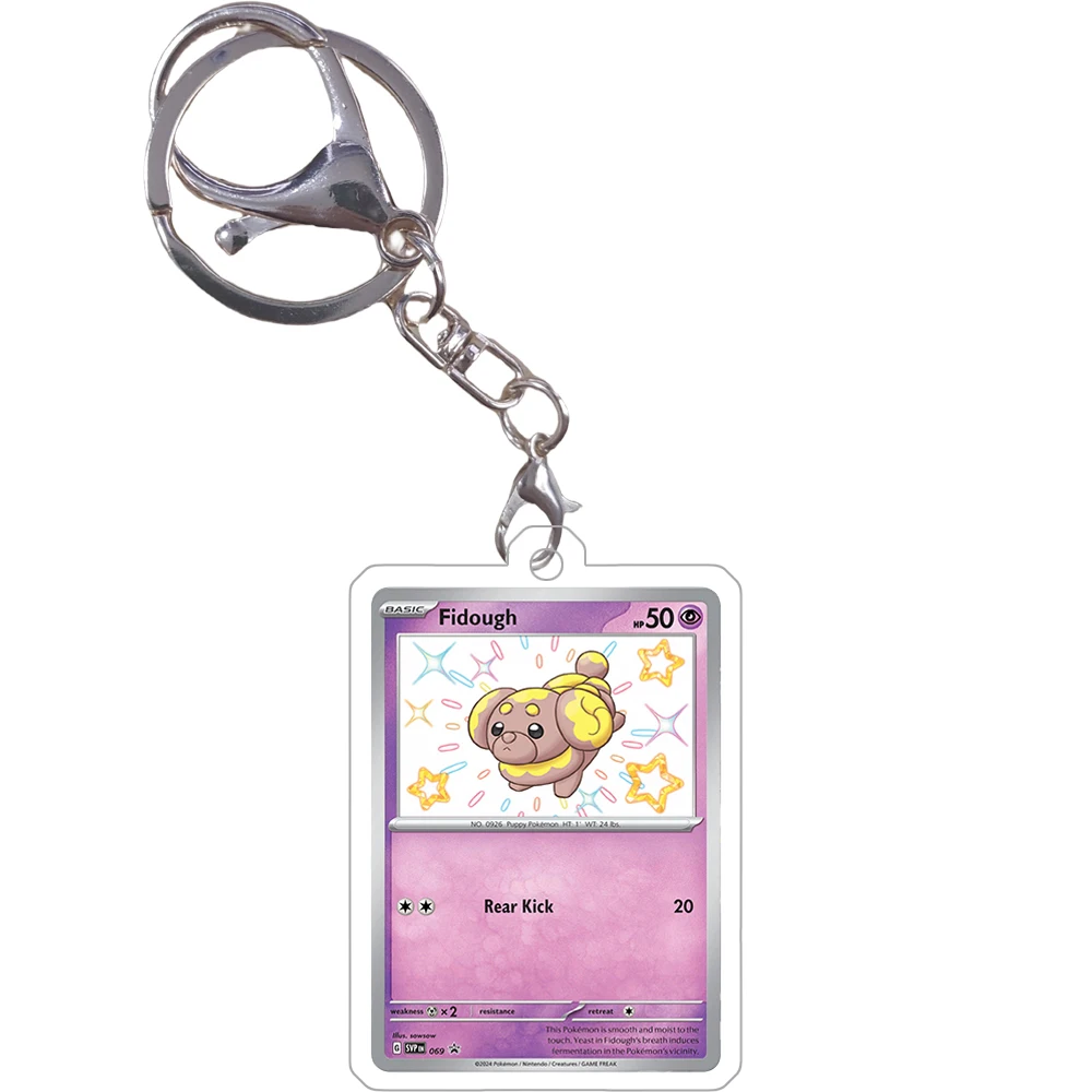 Фото Брелок с изображением покемонов Mewtwo Mew Greninja Kangaskhan Charizard, акриловые маленькие карты, аниме-игра, подвеска «сделай сам», игровой реквизит №5