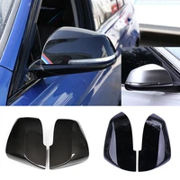 carbon fiber color car rear view mirror cover wing side mirror cover trim for bmw 1 2 3 4 series 3gt x1 e84 f30 f32 f34 f36