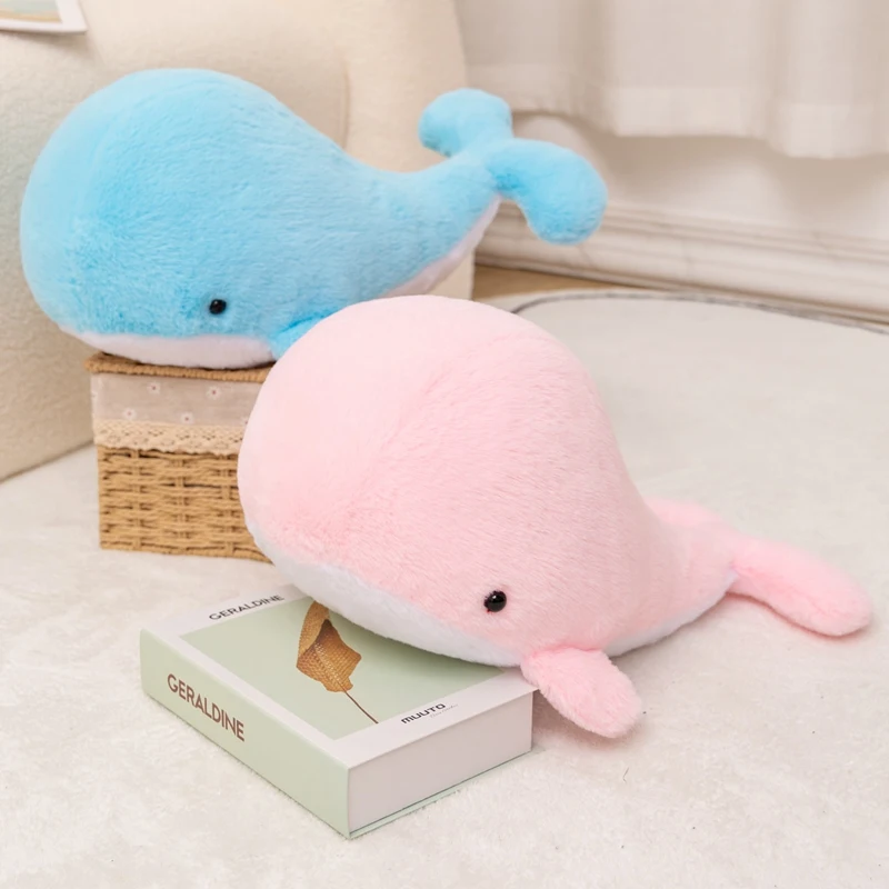 

42CM Kawaii Soft Whale Plush Toy Cartoon Animal Fish Stuffed Doll Baby Sleeping Pillow Cushion Kid Girlfriend Christmas Present
