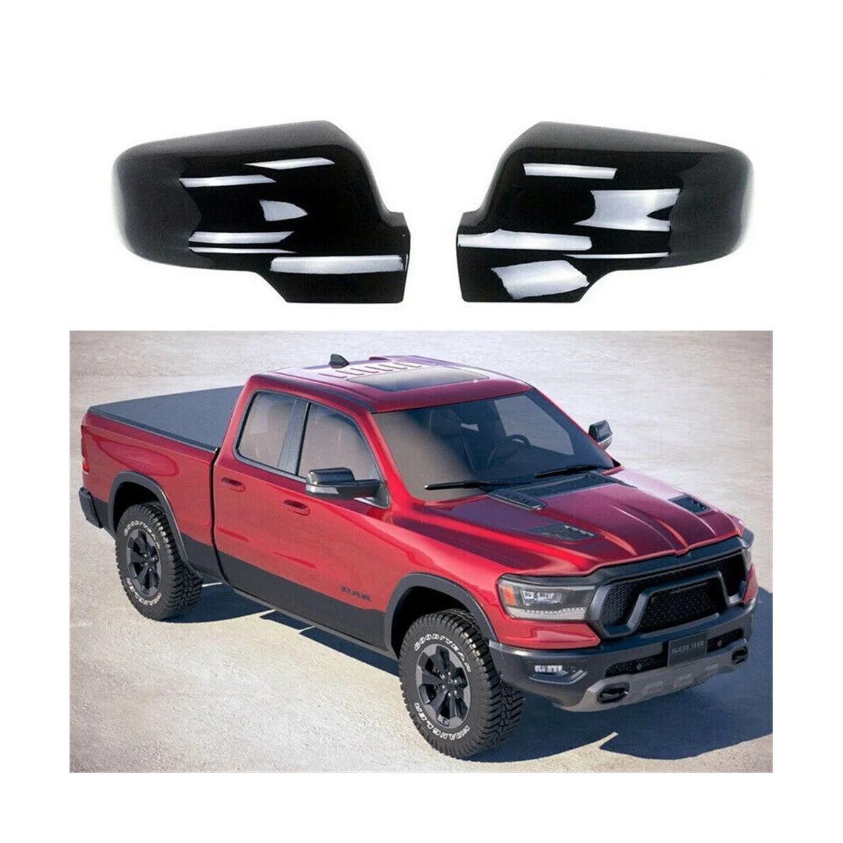 Крышка зеркала для 2019-2021 Dodge Ram 1500 Pxj крышка бокового 6RP44KXJAA 6RP45KXJAA