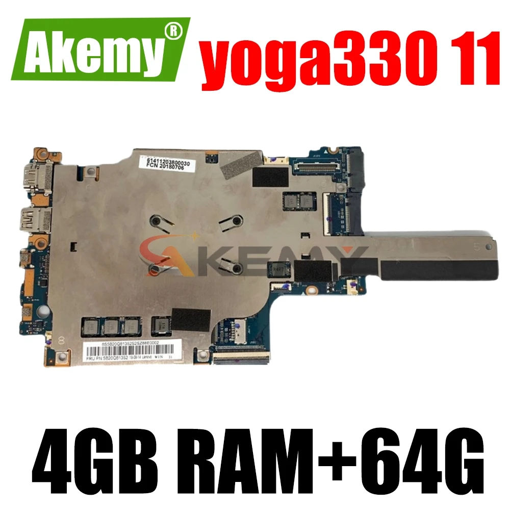 

Yoga330 laptop motherboard For Lenovo yoga330 11 with 4GB RAM+64G Original integrated motherboard 100% fully tested