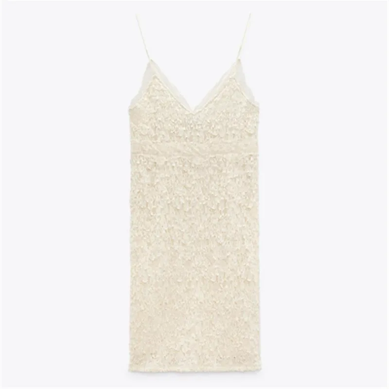 

Женское платье с V-образным вырезом, на бретелях