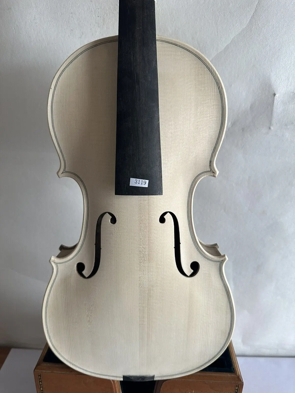 4/4 скрипка без лакировки птичий глаз Кленовая древесина задняя сторона старой