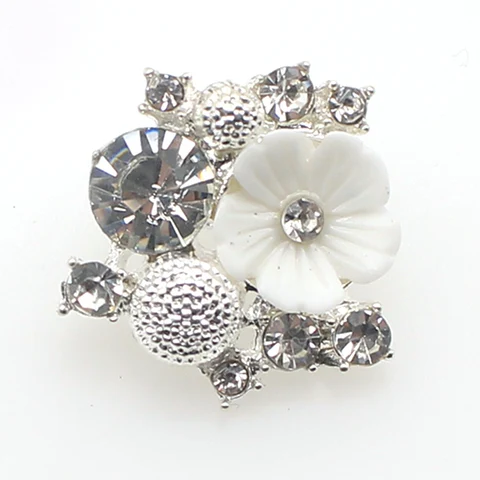 Пуговицы ZMASEY металлические со стразами 10 шт.