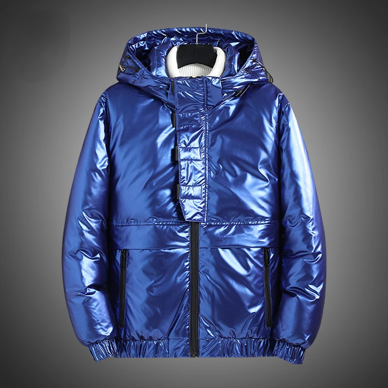 

Men's White Duck Down Jacket Warm Hooded Thick Puffer Jacket Coat 2021 Male Casual Windbreaker Overcoat Thermal Winter Parka Men
