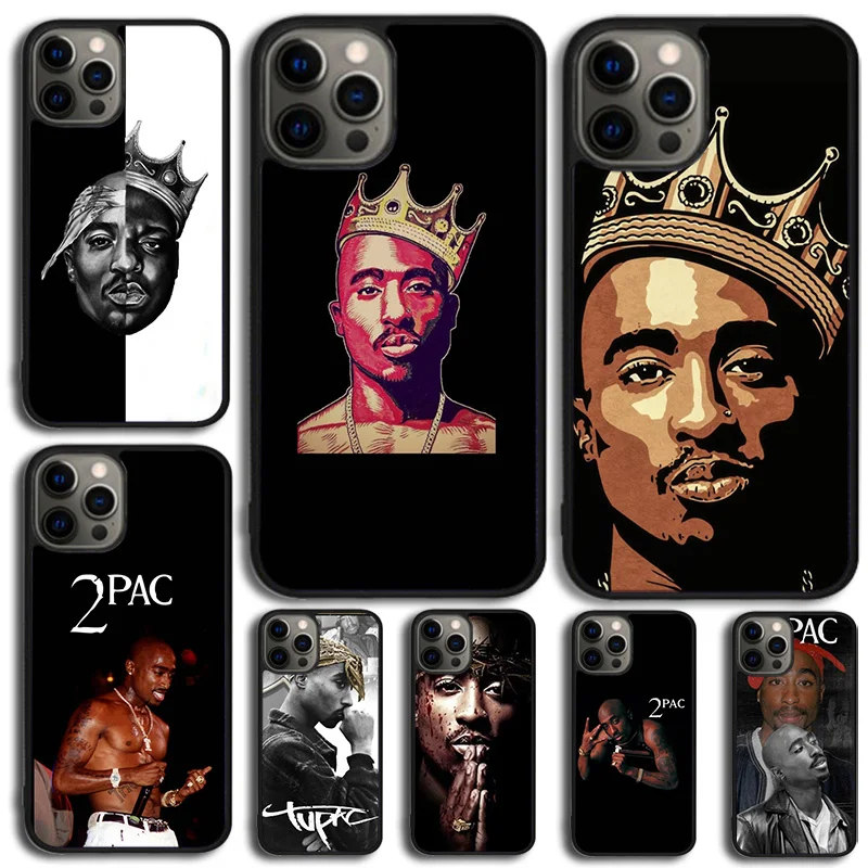 Чехол для телефона 2pac tupac Crown 2 pac iPhone 15 14 SE 2020 XR XS 11 12 13 Mini Pro MAX 6 7 8 Plus |