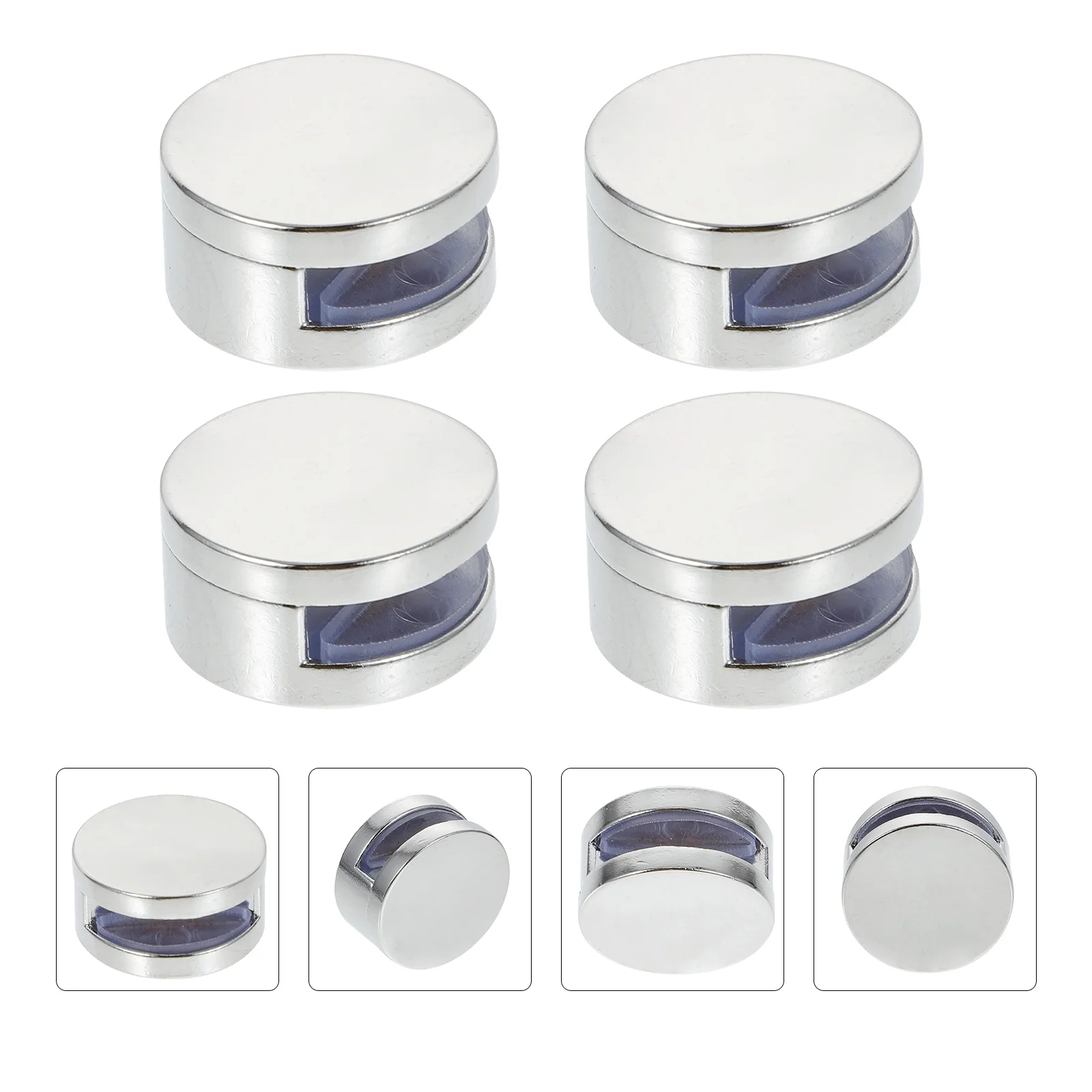 

Mirror Clips Wall Glass Clamps Holder Fixing Mount Clipalloy Round Mounted Home Supports Screws Retainer Bathroom Duty Support