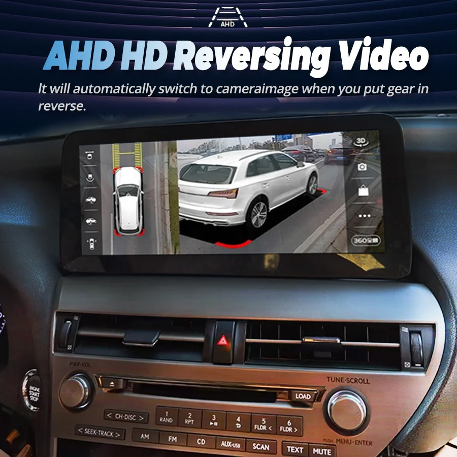 Автомобильный мультимедийный плеер на Android 13 с GPS видеоплеером для Lexus RX 12 3 H RX270 RX350