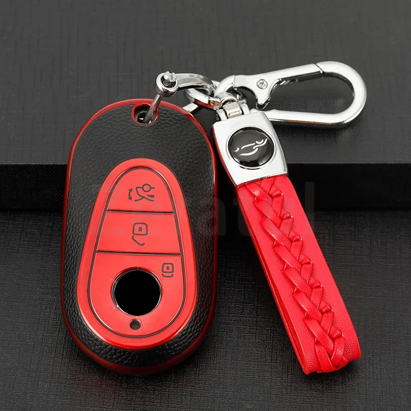 Кожаный чехол из ТПУ для автомобильного ключа Mercedes Benz C S A Class W206 W223 S350 C260 C300 S400 S450
