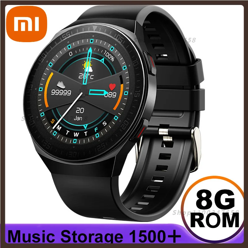 

Xiaomi 2022 New Bluetooth Call Smart Watch Men ROM Full Touch Music Sport Fitness Watches IP67 Waterproof Heart Rate Smartwatch