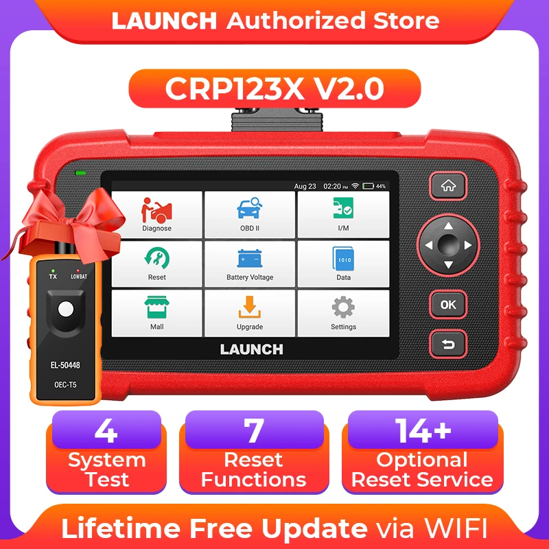 

LAUNCH CRP123X V2.0 OBD2 сканер автомобильный считыватель кодов автомобильные диагностические инструменты автоскоп инструмент автоматического сканирования DIY CRP123 VII +
